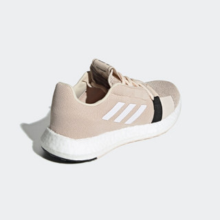 阿迪达斯官网 adidas SenseBOOST GO w 女鞋跑步运动鞋G26948 亚麻色/白 38.5(235mm)