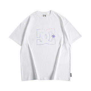 DCSHOECOUSA 男士春夏经典透气T恤运动休闲短袖衫5226J003 白色-WBB0 XL