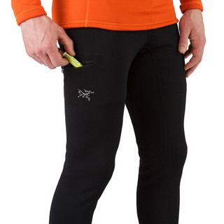 始祖鸟（ARC’TERYX）男裤长裤舒适保暖毛绒内层运动内裤ARC3407 black S