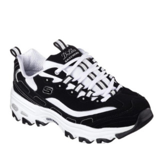 SKECHERS斯凯奇情侣款女鞋熊猫鞋休闲鞋特惠52675/11422囤 Black/white11422（女鞋） 7/37（女鞋）