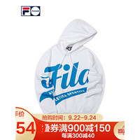 FILA FUSION斐乐男子卫衣2020秋季新款时尚运动针织连帽卫衣男 标准白-WT 180/100A/XL