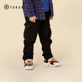 泰兰尼斯2020专柜同款冬季新款中大童男童时尚简约运动鞋 白黑 28(鞋内长18cm)