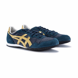 Onitsuka Tiger鬼塚虎运动休闲鞋男女鞋轻便复古SERRANO D109L-5094 深蓝色/金色 40