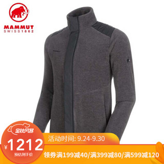 MAMMUT/猛犸象 Innominata Advanced 男士户外服饰舒适保暖中层户外抓绒衣男 升级版-黑色混色 欧码-L