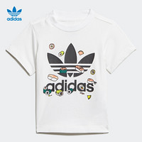 阿迪达斯官网 adidas 三叶草 TEE SUSHI 婴童装运动短袖T恤FM4874 如图 98CM