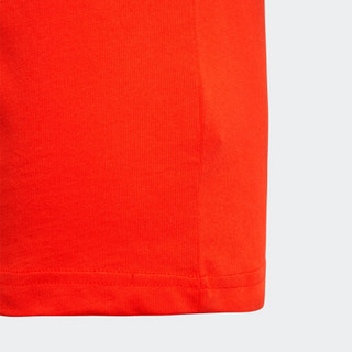 阿迪达斯官网 adidas YB MH BOS T2 大童装训练运动短袖T恤DV0801 橙黄/淡灰 152CM