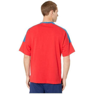 Nike/耐克男子运动短袖T恤NSW球衣拼接圆领插肩9324605 红色 XS