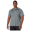Nike耐克男子运动短袖T恤防紫外线弹力游泳衫大码9319460 Iron Grey 2XL