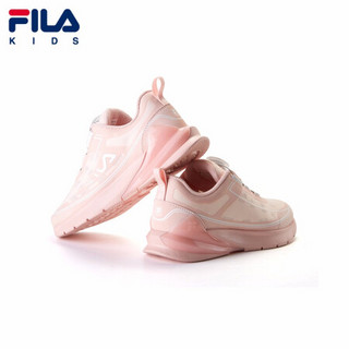 FILA KIDS 斐乐 男童女童鞋2020年秋季新款时尚休闲儿童跑鞋运动 嫩玫粉/集团白-PK-女 35码/内长22.0cm