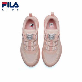 FILA KIDS 斐乐 男童女童鞋2020年秋季新款时尚休闲儿童跑鞋运动 嫩玫粉/集团白-PK-女 35码/内长22.0cm