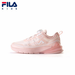 FILA KIDS 斐乐 男童女童鞋2020年秋季新款时尚休闲儿童跑鞋运动 嫩玫粉/集团白-PK-女 35码/内长22.0cm