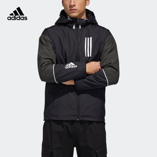 阿迪达斯官网 adidas W.N.D. 男装运动型格夹克外套GF4023 黑色/白 A/XS(170/88A)