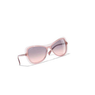 奢侈品 CHANEL香奈儿太阳眼镜名贵树脂蝴蝶形太阳眼镜 粉色