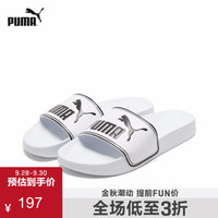 PUMA彪马官方 新款男女同款情侣拖凉鞋LEADCAT 360263 白-黑色 08 39
