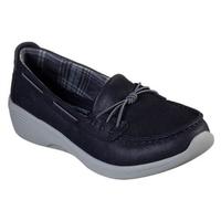 SKECHERS斯凯奇女鞋坡跟一脚蹬单鞋套脚休闲鞋23763 Navy 5.5