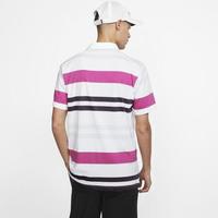 耐克Nike Dri-FIT Player男子高尔夫球Polo衫运动T恤AV4172 Whi/Purp/Purp/Silver M