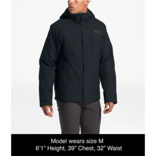 The North Face北面男款冲锋衣羽绒服可拆卸派克大衣NF0A3SS3 TNF BLACK S