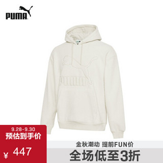 PUMA彪马官方 男子连帽套头卫衣 CLASSICS 597866 米白 32 XS