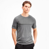 PUMA彪马男士春夏休闲圆领印花短袖T恤517319_14 Medium Gray Heather L