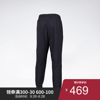 Reebok锐步 运动经典CL PVT WV PT男女长裤 GJ3631_黑色 A/M