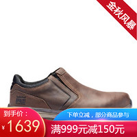 Timberland添柏岚男鞋低帮套脚耐磨舒适休闲轻便懒人鞋A1ZSA214 Brown Full-Grain 10 M