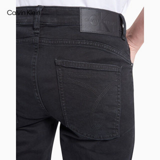 CK Jeans2020秋冬款男装合体楔形版黑色经典直筒牛仔裤J316731 1AP-黑色 29