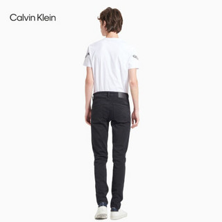 CK Jeans2020秋冬款男装合体楔形版黑色经典直筒牛仔裤J316731 1AP-黑色 29