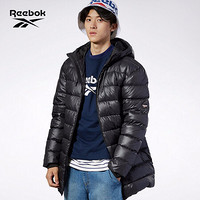 Reebok锐步官方 CL DOWN LONG JACKET 男子加厚保暖羽绒服 FWR94 DY6008_藏青色 A/S