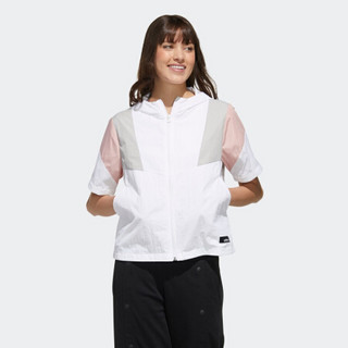 阿迪达斯官网 adidas neo W SS WB 女装运动外套FN6550 白 A2XL(185/108A)