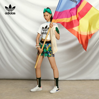 阿迪达斯官网 adidas 三叶草 SHORTS 女装运动短裤GC6828 多色 40(参考身高:170~175CM)