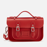 Cambridge Satchel mini磁扣斜挎剑桥包 8.5英寸 正红色