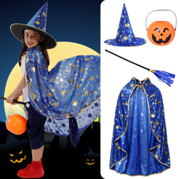 道具套装化妆舞会cosplay演出鬼节装饰派对聚会角色表演cos服装蓝色款