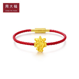 周大福 可爱貔貅宝宝 定价足金黄金转运珠/吊坠EOR EOR149 好奇宝宝 1480元