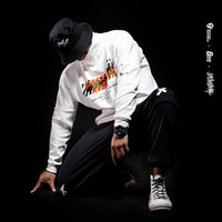 MSGDx这就是街舞联名款运动卫衣男子 春秋季新品立领印花潮流休闲上衣 套头衫 White 雪峰白 M