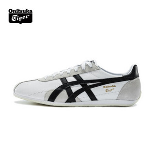 Onitsuka Tiger鬼塚虎男女鞋运动休闲鞋 RUNSPARK D201L-100 白色 46.5