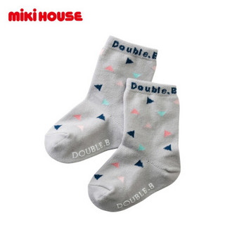 MIKIHOUSE Double_B  2020新款婴幼儿中筒袜3双套装64-9618-264 白色 13CM-15CM