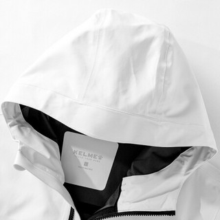 KELME卡尔美官方新款男秋冬季外衣 运行休闲男士梭织外套 白色 XL