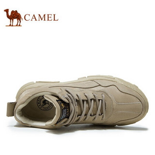 骆驼（CAMEL） 百搭低帮风日常绒面质感休闲工装鞋男 A032353230 浅沙 42