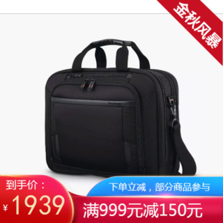 新秀丽（Samsonite）男包商务公文包手提包单肩包斜挎包15.6英寸电脑包126357 Black