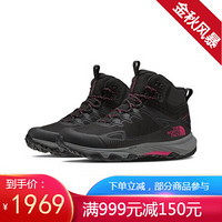 The North Face北面女系带户外登山徒步鞋休闲运动鞋旅游鞋NF0A46BV TNF BLACK/MR.PINK 6.5