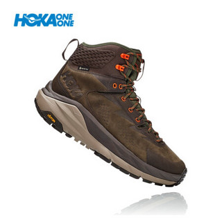 HOKA ONE ONE男卡哈KAHA GTX户外高帮防水军靴登山徒步鞋 黑橄榄/绿色 9.5/275mm