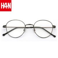 HAN/汉 防蓝光防辐射眼镜框 41024 枪色 配1.60非球面变灰色镜片