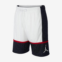 耐克Nike Jordan 男士篮球短裤五分裤休闲运动裤AV3211 Blk/Wht/Gym Red/Wht 2XL