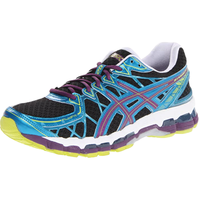 ASICS 亚瑟士 Gel-Kayano 20 女士跑鞋 黑/紫红/蓝色 37