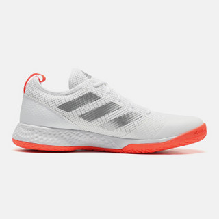 adidas男鞋网球鞋2020夏季网球训练实战运动鞋F36719 FX7472白+银+红荧光 39