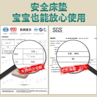  优自然 二爆乳胶床垫 泰国原料  1.8*2.0m，1.5*2.0m，2.0*2.0m，1.8*1.9m，1.5*1.9m，1.35*2.0m，1.35*1.9m，1.2*1.9m，1.0*2.0m，1.0*1.9m A平板款 厚7.5cm(含内外套) 5-10cm（含） 软硬适中