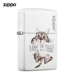 ZIPPO 之宝 之宝（ZIPPO）打火机 励志猫 精美彩印 214-C-000083 煤油防风火机