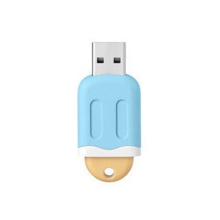 爱国者（aigo）16GB USB3.1 U盘 U333 蓝色 雪糕系列 可爱聚焦 高速读写 时尚推拉 亲肤手感