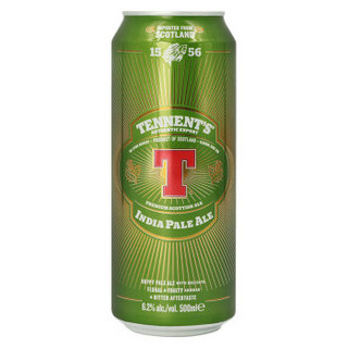 替牌（Tennent）IPA啤酒 英国进口T牌精酿啤酒 组合装500ml*6听装