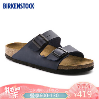 BIRKENSTOCK软木拖鞋男女同款进口时尚凉鞋拖鞋女Arizona系列 女款蓝色 38